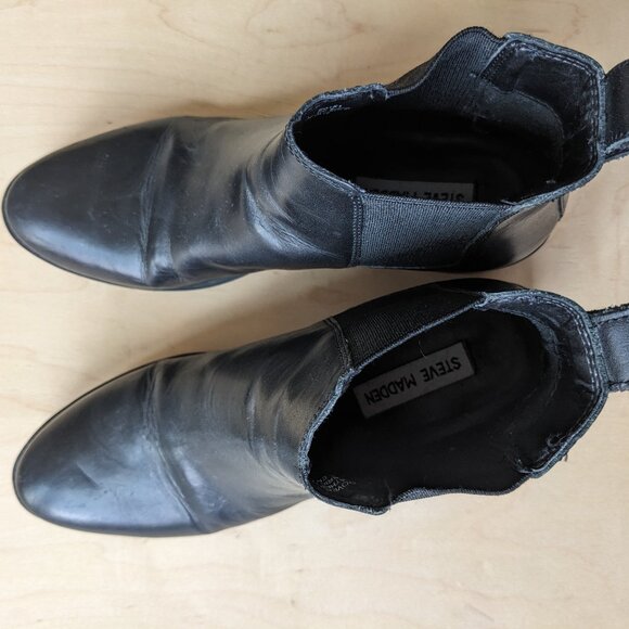 Steve Madden Dover Chelsea Ankle Boot Black Size 7.5 - Picture 11 of 13
